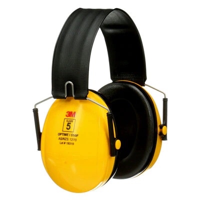 3mtm peltortm optimetm i 510f yellow foldable format earmuff class 5 slc80 28db 10 cs