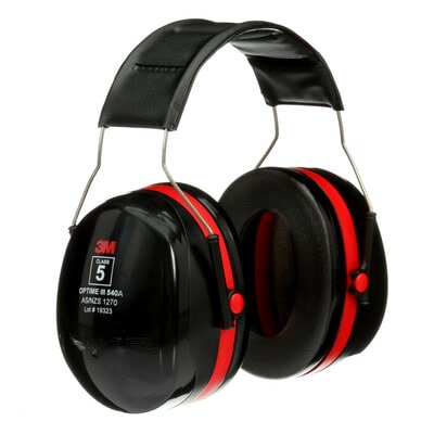 3mtm peltortm optimetm iii 540a black and red headband format earmuff