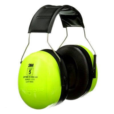 3mtm peltortm optimetm iii 540ahv green high visibility headband format earmuff