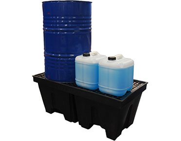 DB2G Drum bund polyethylene with removable grate – two drum 25