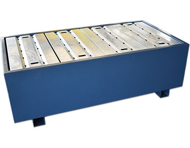 DB2PC angled Drum bund powder coated steel – two drum 31