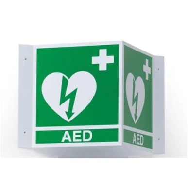 aed plus wall sign 3dgreen